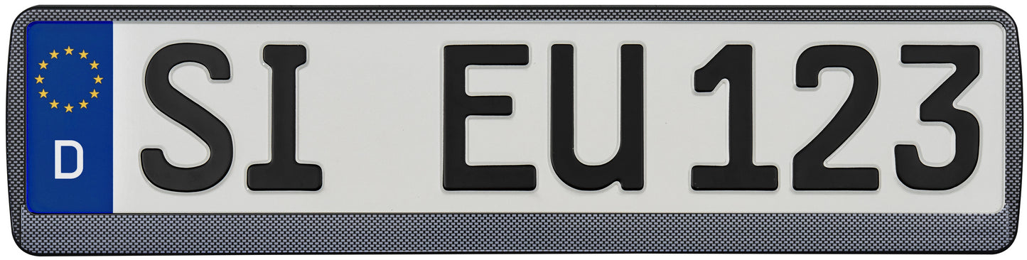 Carbon license plate holder