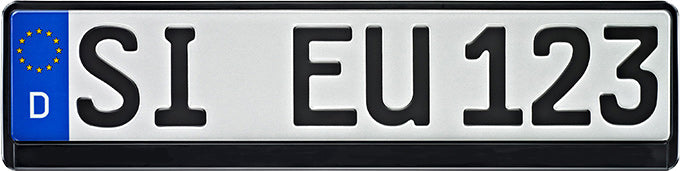 License plate holder black 